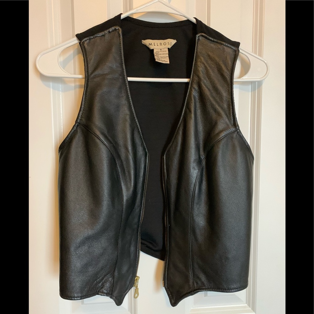 Small leather vest